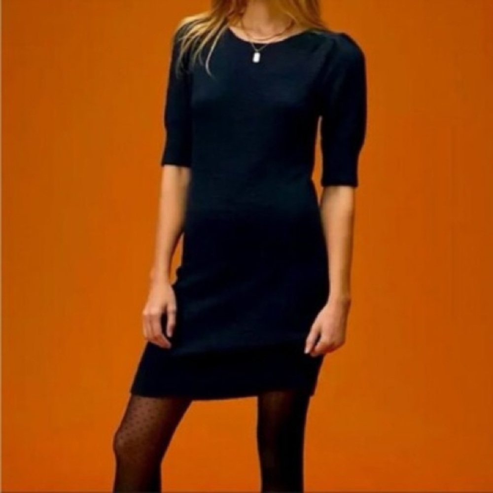 Anthropologie Fuzzy Sweater Mini Dress